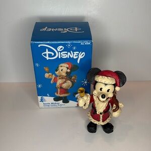 Disney Santa Mickey vintage holiday sculpture